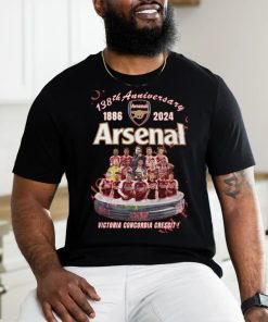 Arsenal 1886 2024 138th anniversary victoria concordia crescit Mikel Arteta Legend t shirt
