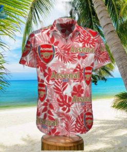 Arsenal Dark And Light Red Hawaiian Shirt Impressive Gift