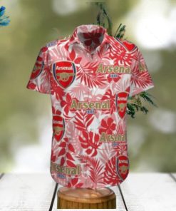 Arsenal Dark And Light Red Hawaiian Shirt Impressive Gift