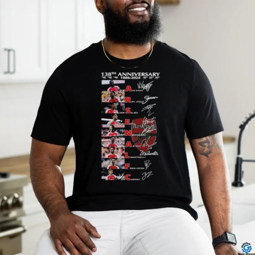 Arsenal Fc 138th Anniversary 1886 2024 T Shirt