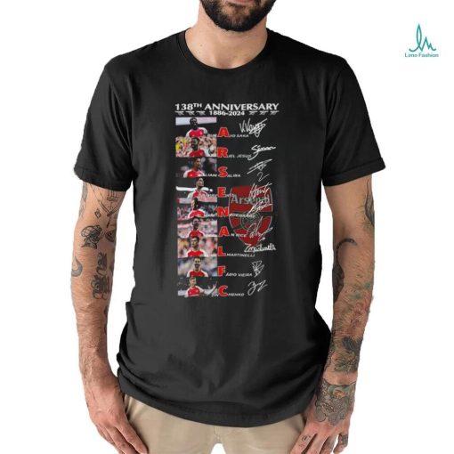 Arsenal Fc 138th Anniversary 1886 2024 T Shirt