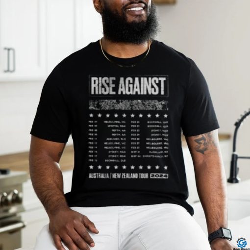 Artist First Merch Store Rise Against Nz 2024 Tour New Shirts