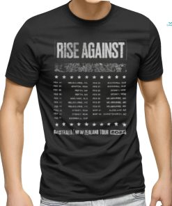 Artist First Merch Store Rise Against Nz 2024 Tour New Shirts