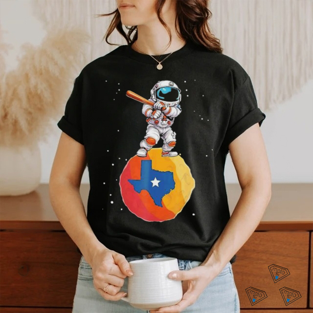 Astronaut Holding Baseball Bat Standing On Houston Astros Planet Stars shirt Astronaut Holding Baseball Bat Standing On Houston Astros Planet Stars shirt