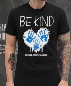 Athlete logos be kind center street school T shirt