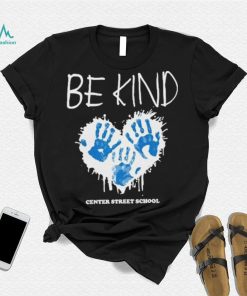 Athlete logos be kind center street school T shirt