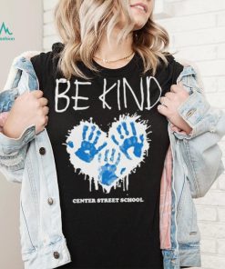 Athlete logos be kind center street school T shirt