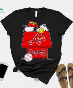 Atlanta Braves Snoopy And Woodstock The Peanuts Baseball shirt mens t shirt