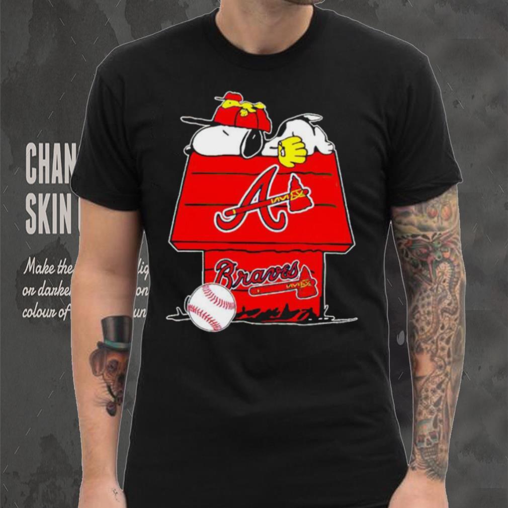 Atlanta Braves Snoopy And Woodstock The Peanuts Baseball shirt mens t shirt Atlanta Braves Snoopy And Woodstock The Peanuts Baseball shirt mens t shirt