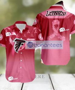 Atlanta Falcons Breast Cancer Awareness Tropical Hawaiian Shirt Gift For Men And Women