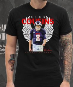 Atlanta Falcons Kirk Cousins with wings signature shirt