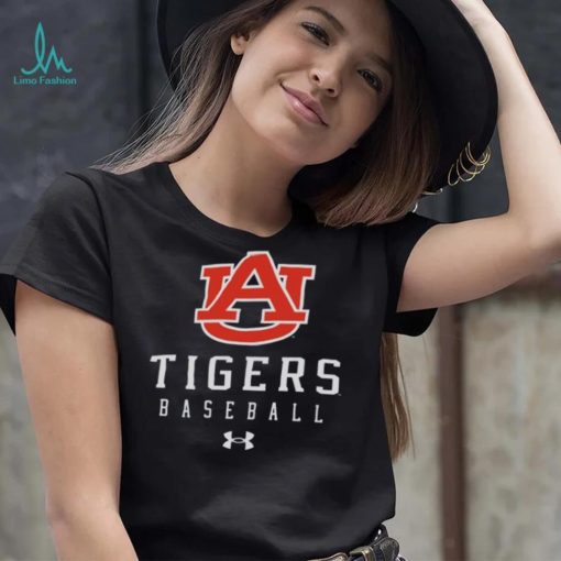 Auburn Tigers Blue Baseball Tech Performance T Shirt