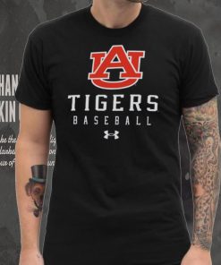 Auburn Tigers Blue Baseball Tech Performance T Shirt