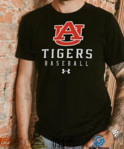 Auburn Tigers Blue Baseball Tech Performance T Shirt