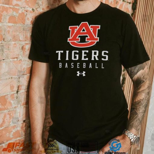 Auburn Tigers Blue Baseball Tech Performance T Shirt