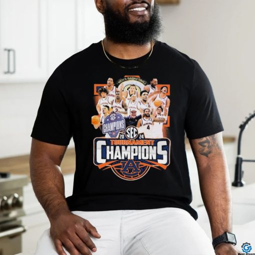 Auburn Tigers Men’s Basketball Team SEC Tournament Champions 2024 Shirt