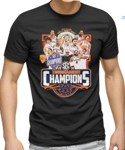 Auburn Tigers Men’s Basketball Team SEC Tournament Champions 2024 Shirt