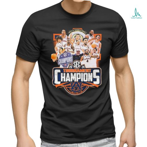 Auburn Tigers Men’s Basketball Team SEC Tournament Champions 2024 Shirt