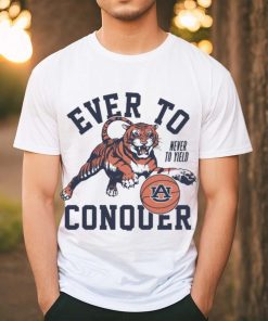 Auburn Tigers never to yield ever to conquer shirt