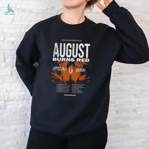 August Burns Red Death Below Europe Tour 2024 Poster Shirt