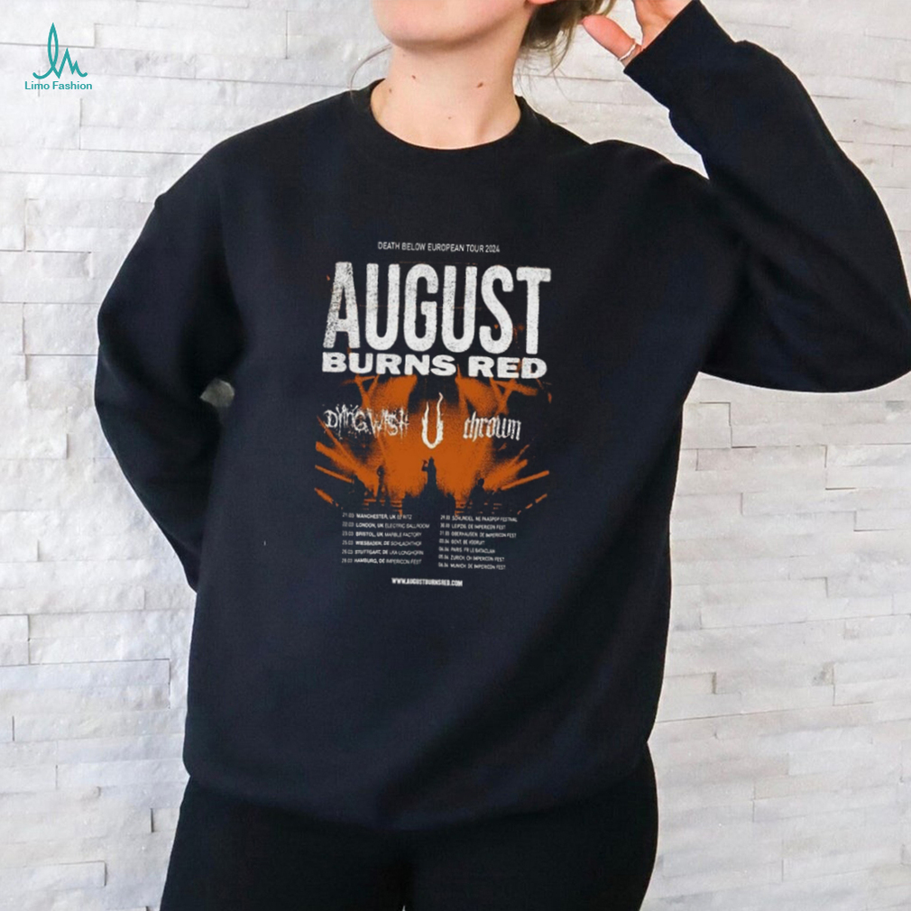 August Burns Red Death Below Europe Tour 2024 Poster Shirt August Burns Red Death Below Europe Tour 2024 Poster Shirt