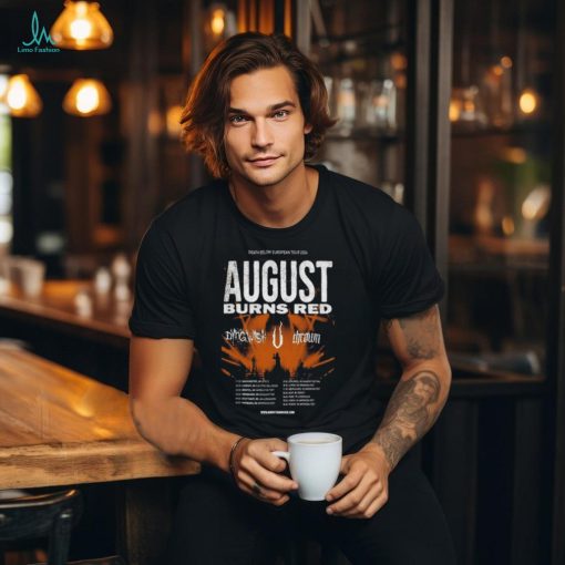 August Burns Red Death Below Europe Tour 2024 Poster Shirt