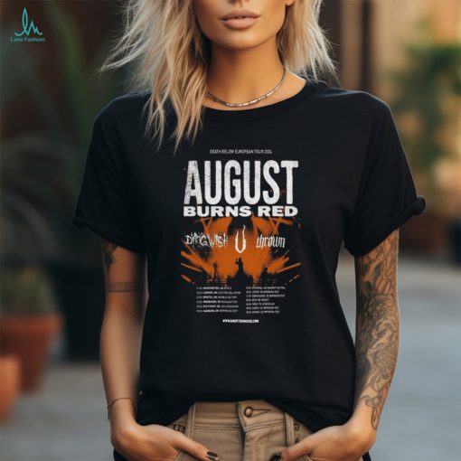 August Burns Red Death Below Europe Tour 2024 Poster Shirt
