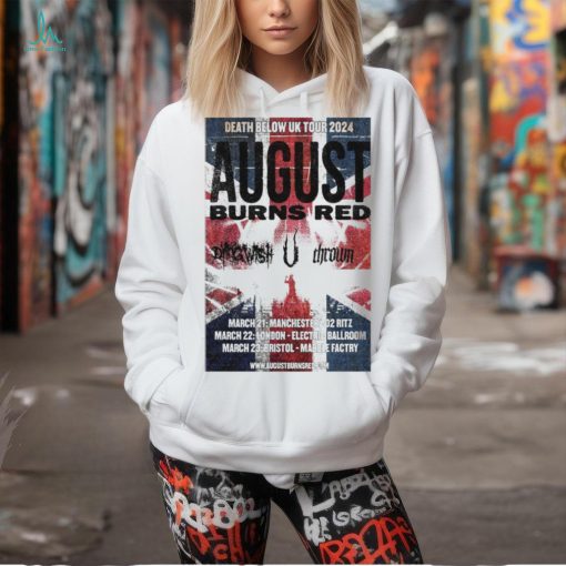 August Burns Red Death Below UK 2024 Poster t shirt