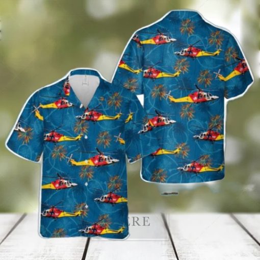 Australian Westpac Lifesaver Rescue Helicopter Service AgustaWestland AW139 Hawaiian Shirt Aloha Beach Summer Shirt