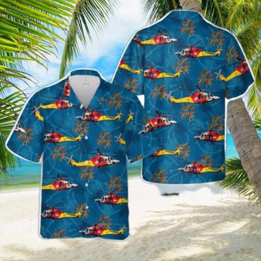 Australian Westpac Lifesaver Rescue Helicopter Service AgustaWestland AW139 Hawaiian Shirt Aloha Beach Summer Shirt