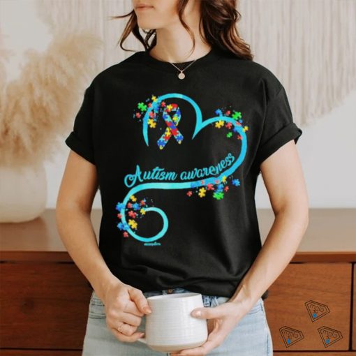 Autism Awareness Heart Colors shirt