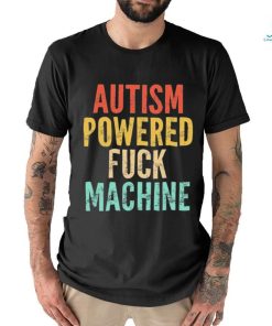 Autism Powered Fck Machine Vintage Autism Awareness Shirt