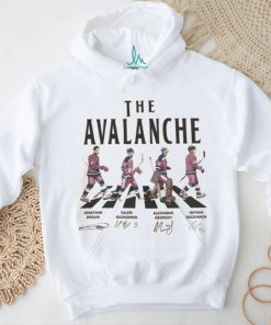 Avalanche Walking Abbey Road Signatures Ice Hockey Shirt