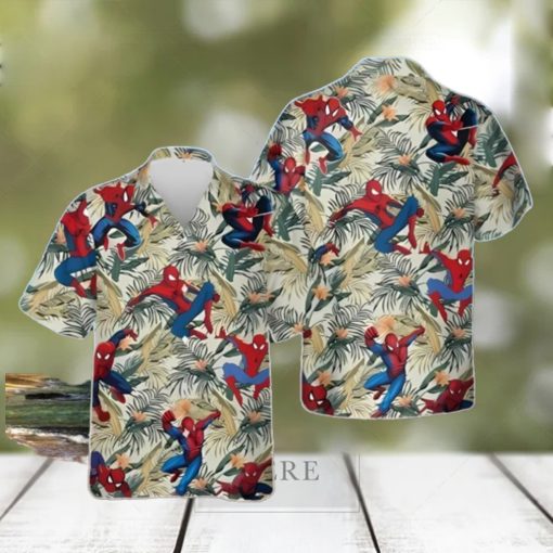 Avengers Spider Man With Floral Hawaiian Shirt Unique Gift