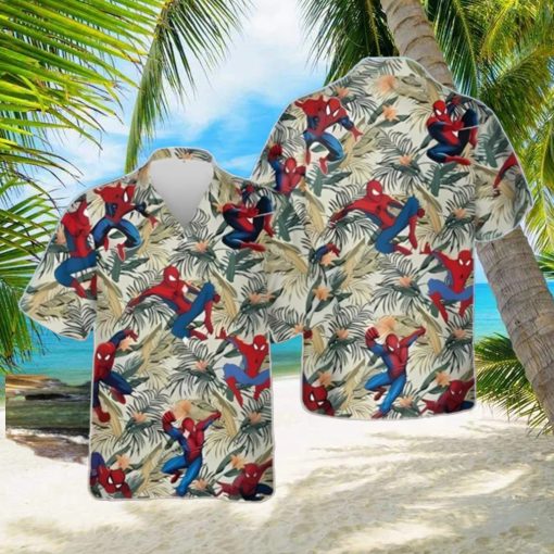 Avengers Spider Man With Floral Hawaiian Shirt Unique Gift