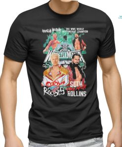 Awesome American Nightmare The WWE World Heavyweight Champion Cody Rhodes vs Seth Rollins Signatures Shirt