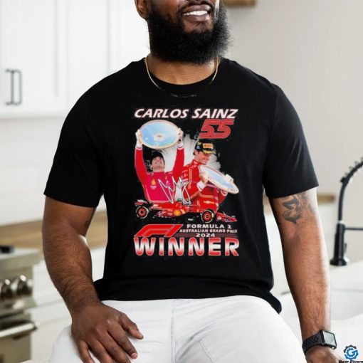 Awesome Carlos Sains 55 Formula 1 Australian Grand Prix 2024 Winner T Shirt