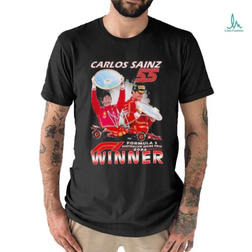 Awesome Carlos Sains 55 Formula 1 Australian Grand Prix 2024 Winner T Shirt