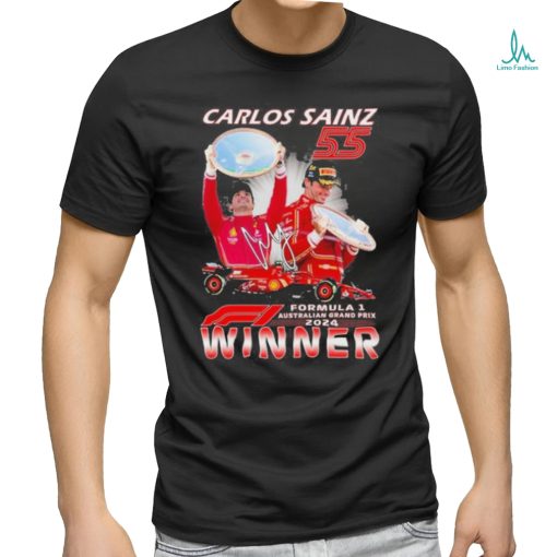 Awesome Carlos Sains 55 Formula 1 Australian Grand Prix 2024 Winner T Shirt