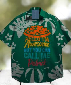 Awesome Happy Lucky Shamrock LePrechaun St. Patrick day Hawaiian Shirt Palm