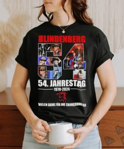 Awesome Udo Lindenberg 54. Jahrestag 1970 2024 Vielen Dank Fur Die Erinnerungen T Shirt