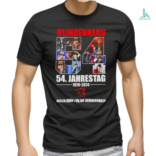 Awesome Udo Lindenberg 54. Jahrestag 1970 2024 Vielen Dank Fur Die Erinnerungen T Shirt