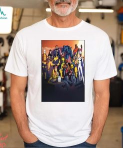 Awesome xmen 97 team assemble promotional art cyclops jean grey wolverine beast storm rogue gambit jubilee bishop morph wall decor poster shirt
