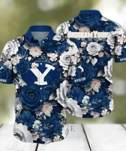 BYU Cougars NCAA3 Flower Hawaii Shirt And Tshirt For Fans, Custom Summer Football Shirts NA49624