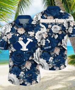 BYU Cougars NCAA3 Flower Hawaii Shirt And Tshirt For Fans, Custom Summer Football Shirts NA49624