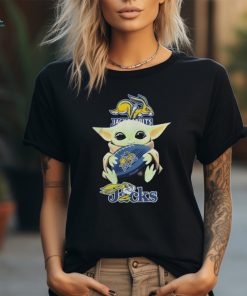 Baby Yoda Hug Rugby South Dakota State Jackrabbits 2024 Shirt