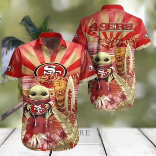 Baby Yoda Star Wars NFL 49ers Hawaiian Shirt