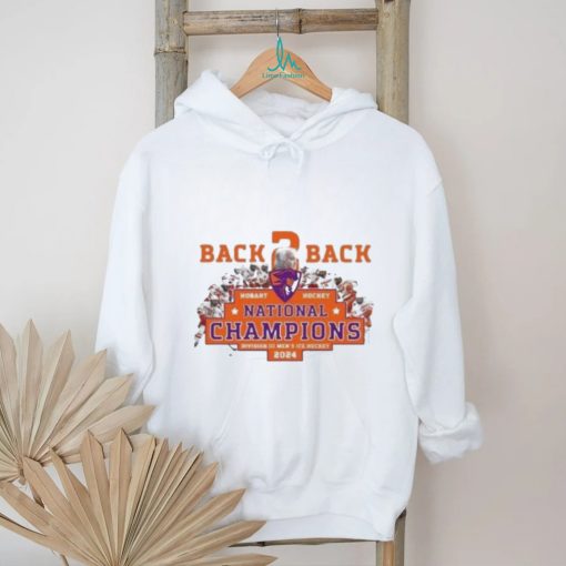 Back 2 Back Hobart Hockey National Champions Division Iii Men’S Ice Hockey 2024 Shirt