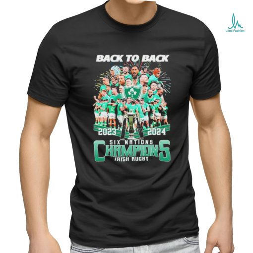 Back To Back 2023 2024 Six Nations Champions Irish Rugby Shirt