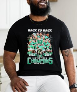 Back To Back 2023 2024 Six Nations Champions Irish Rugby Shirt